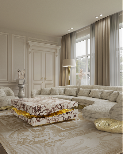 Calacatta Violla Marble Designer Table