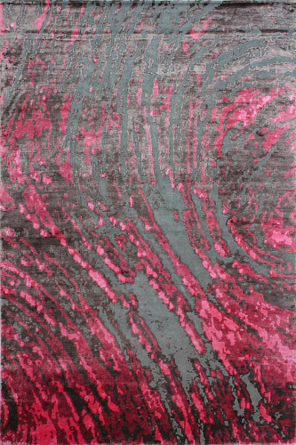 Grass Pink Fuchsia Vibrant Rug
