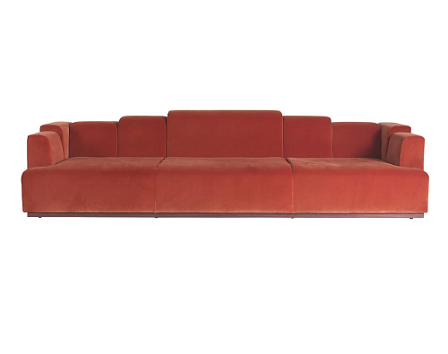Nouvelle Vague Red Italian Sofa