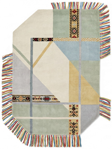 Radial Mosaic Handwoven Rug