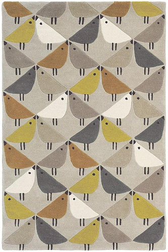 Birds Multi Handwoven NZ Wool Rug