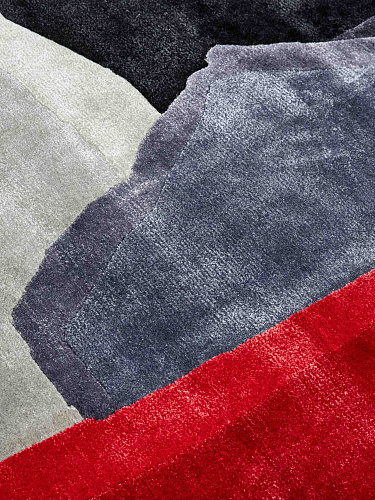 Shaped Designer Wool / Viscose Rug