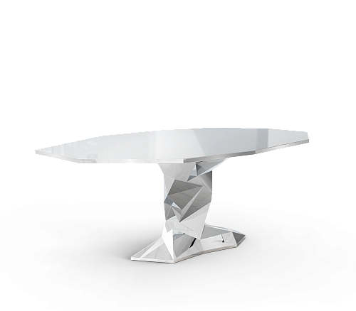 Silver Luxe Dining Table