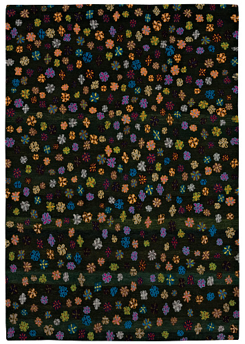 Flowers Multi Hand-woven Luxury Rug