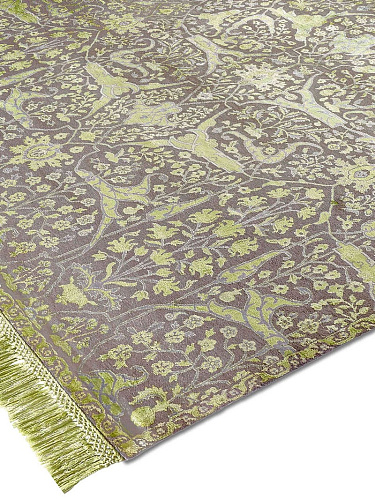 Teheran Green Hand-Knotted Wool / Silk Rug