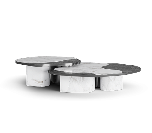 Calacatta Marble & Onyx Table Set
