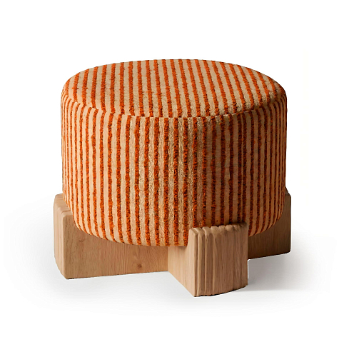 Twin Round Pouf