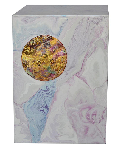 Pink Scagliola Artisanal Side Table