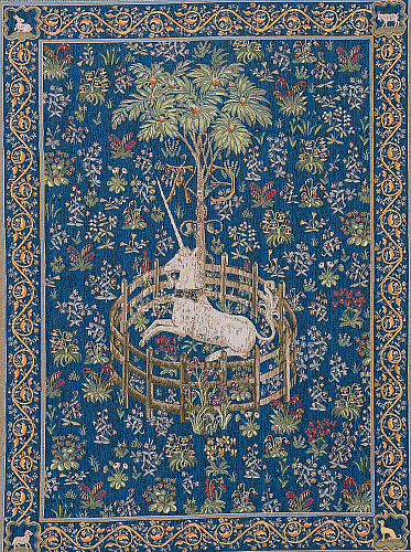 Captive Unicorn Tapestry