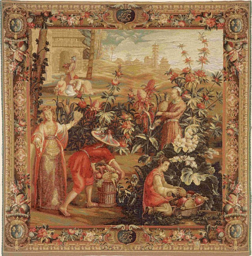 The Pineapple Harvest Woven Tapestry