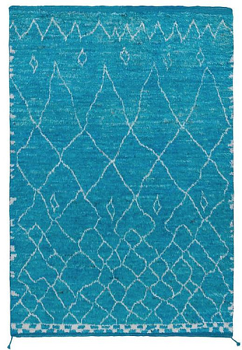 Berber Blue High Pile Luxury Rug