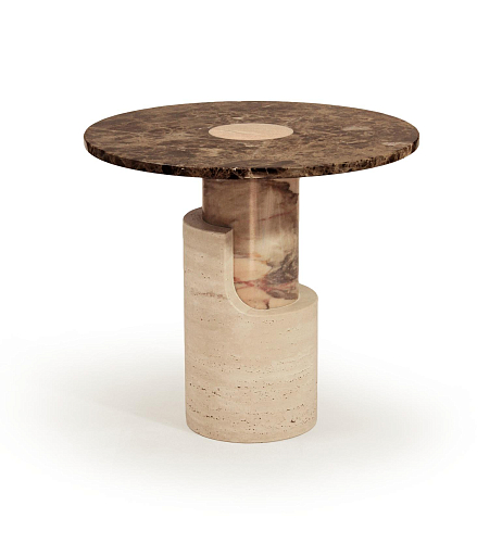 Braque Marble Round Side Table