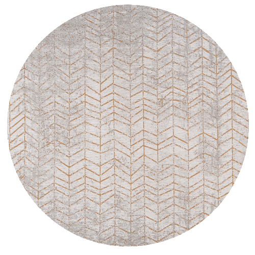 Bright Yellow Round Rug
