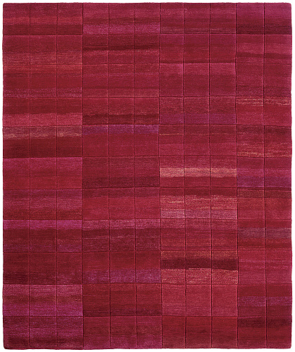 Deep Line Red Hand-woven Luxury Rug