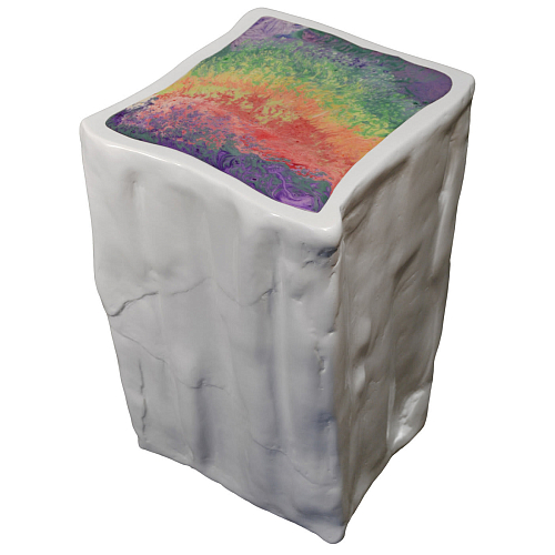 Glacial Artisanal Side Table