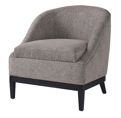 Gray Grey Italian Armchair