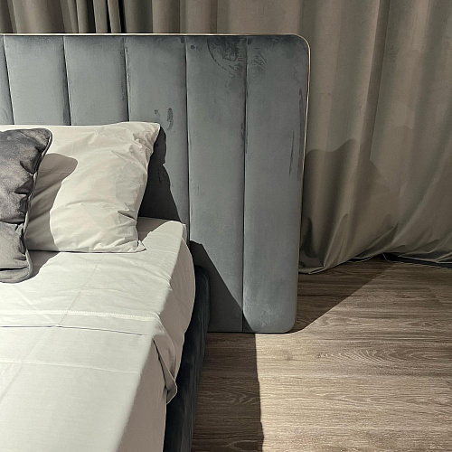 Douglas Dark Upholstered Bed