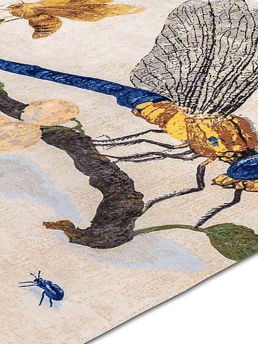 Dragonfly Hand-Woven Exquisite Rug