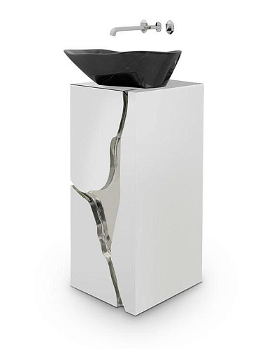 Fractured Design Pedestal Basin
