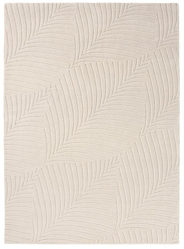 Beige Wool Hand Made Rug