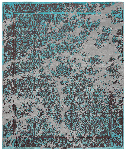Alcazar Hand-woven Turquoise Luxurious Rug