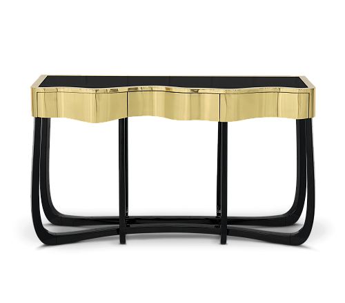 Serpentine Gold Luxe Console