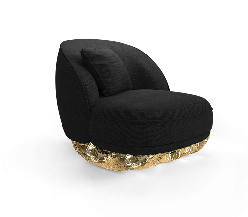 Angora II Baltic Black Designer Armchair