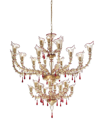 Gold Rezzonico Murano Chandelier