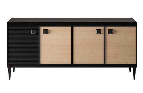 Black/Beige Refined Sideboard