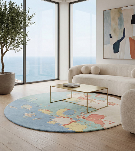Sky Blossom Designer Rug