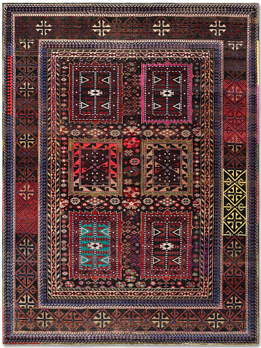 Original Hand-Knotted Wool Rug