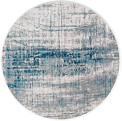 Urban Blue Round Rug