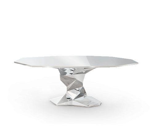 Silver Luxe Dining Table