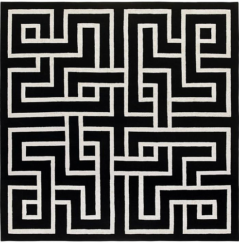 Limited Edition Labyrinth Wool / Bamboo Silk Rug