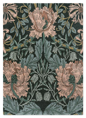 Honeysuckle & Tulip Teal Rug