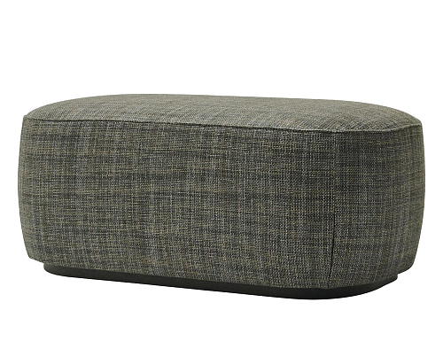 Alma Grey Large Artisan Pouf