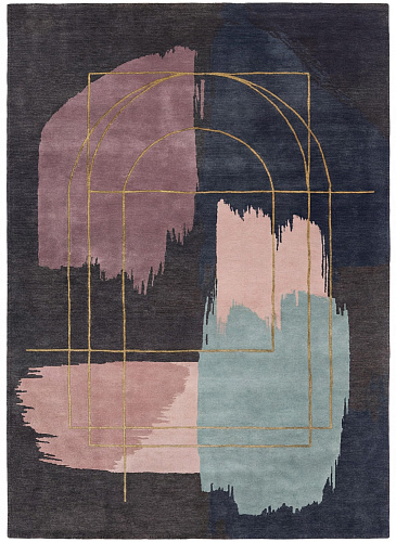 Midnight Brushwork Artisan Rug