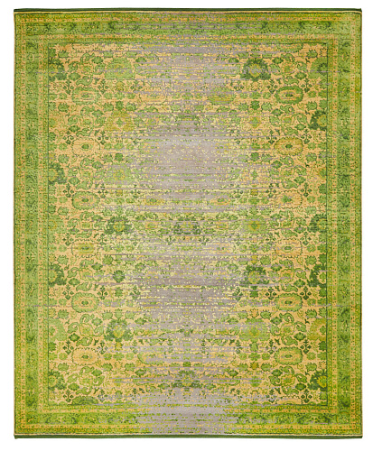 Bidjar Hand-woven Green Luxurious Rug