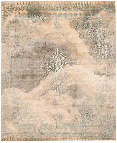 Beige Luxury Rug Cloud & Medallion
