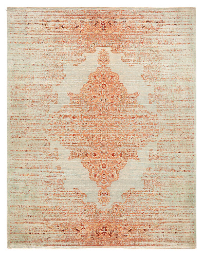 Tabriz Hand Knotted Red Luxury Rug