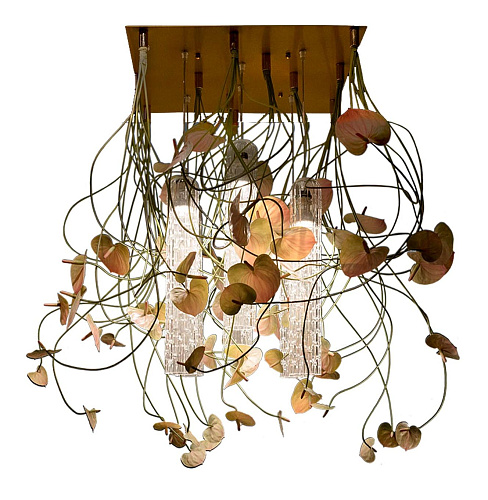 Anthurium Italian Handcrafted Chandelier