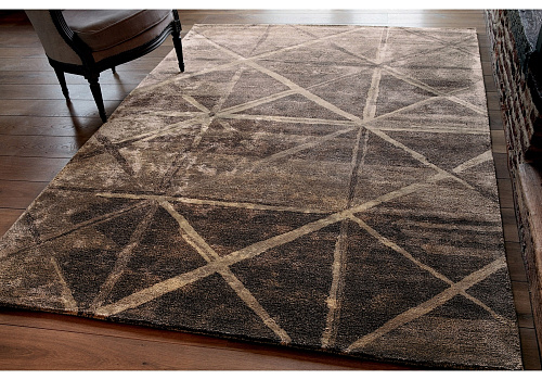 Viscose Indian Hand-woven Luxury Rug